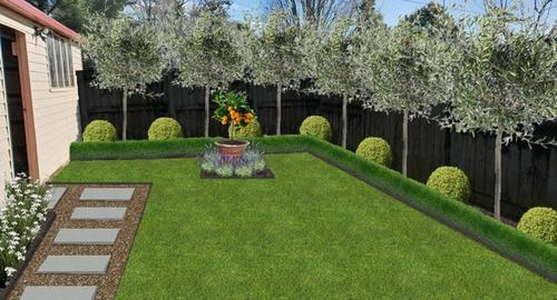 Entrance of Property Remove concrete & create a private garden