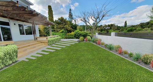 Front Garden Planting with NZ natives for a simple, low maintenance and modern look.