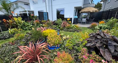 Completed Subtropical Garden 1-1/2 years later the concept images have been created